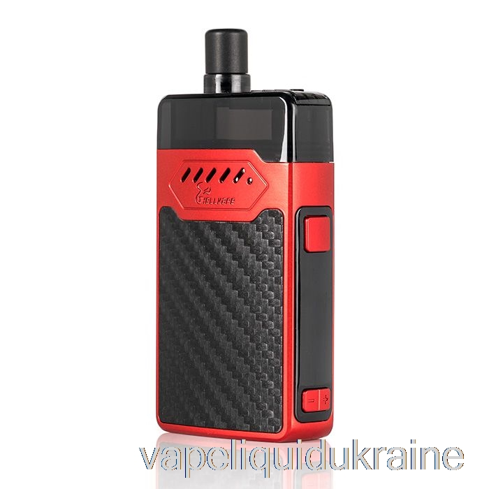 Vape Ukraine Hellvape GRIMM 30W Pod System Red Carbon Fiber
